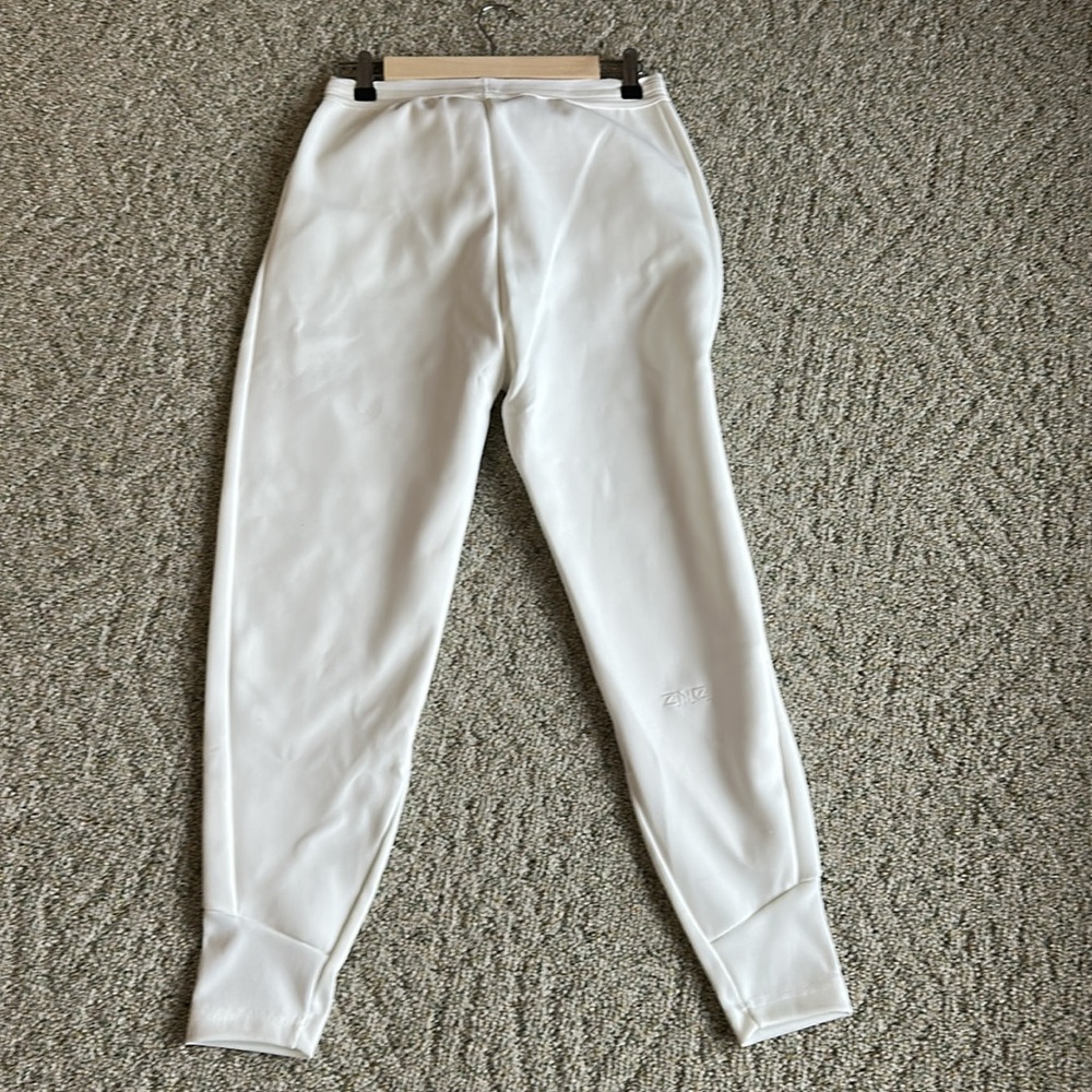 Adidas white joggers